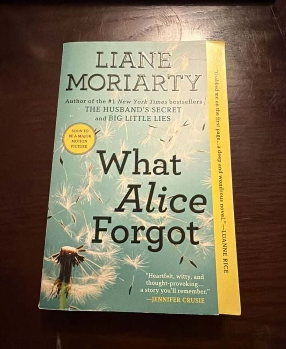 What Alice Forgot by Liane Moriarty Trade Paperback Novel